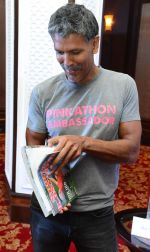 Milind Soman at Pinkathon press meet in Delhi on 28th July 2015